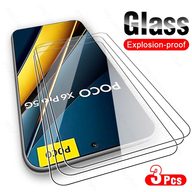 Gaming Console X6 - 3PCS 9H Glass For Poco X6