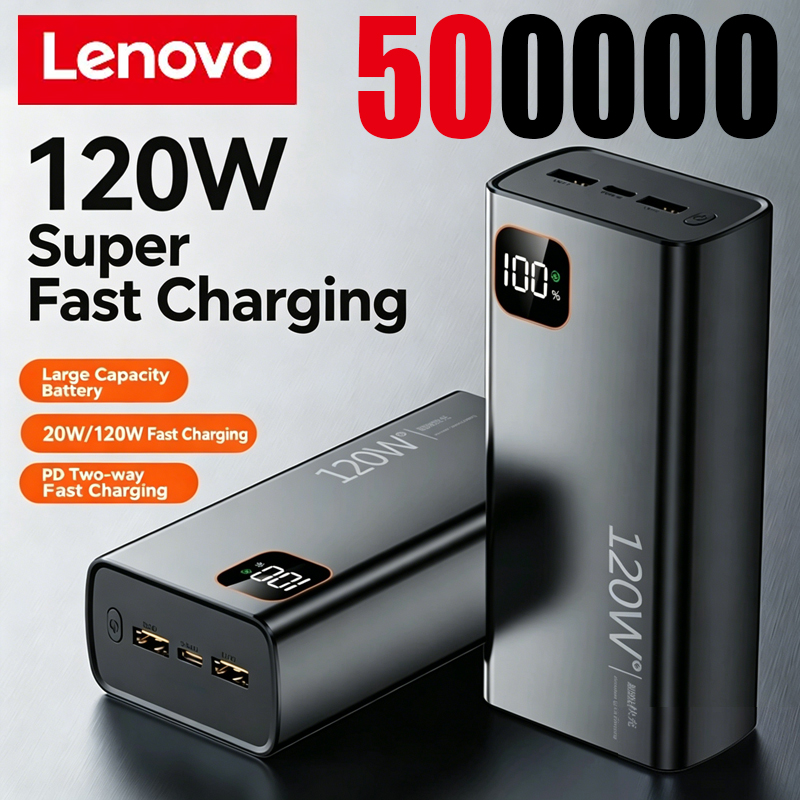 Gaming Console Power Bank - Lenovo 120W Power Bank 500000mAh High