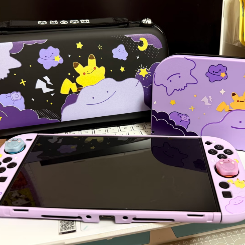Gaming Console With - New Pokemon Switch 2 Split Protective