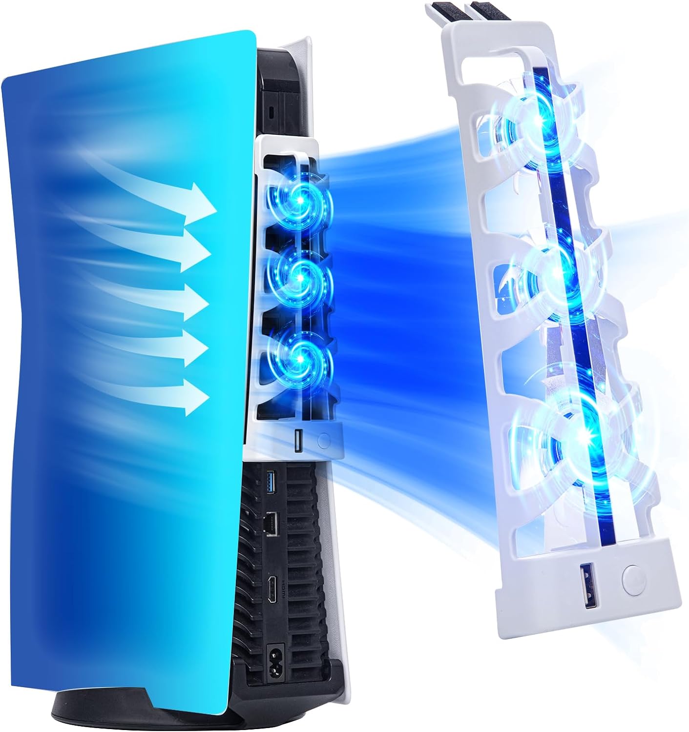Console Cooling Fan - For PS5 Slient Cooling Fan with