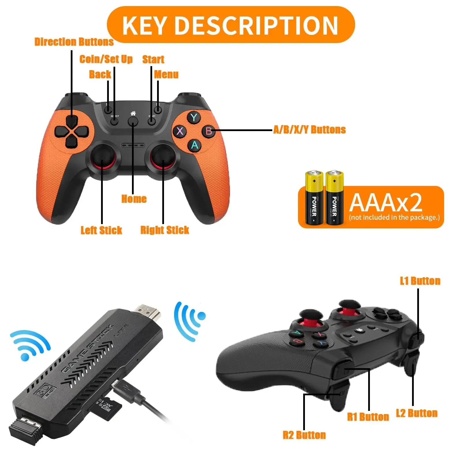 X2 Ultra Video Game Stick Cons – обзор и цена Gaming Console X2