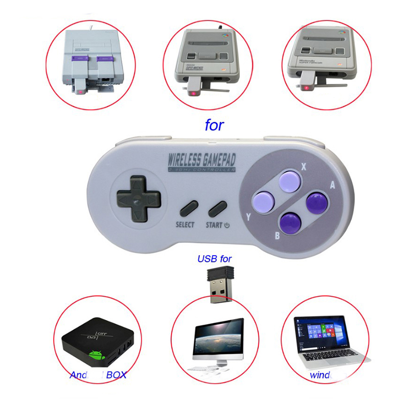 2.4G Purple Game Controller Jo – обзор и цена Gaming Console Mario