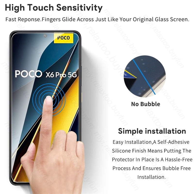 3PCS 9H Glass For Poco X6 Pro  – обзор и цена Gaming Console X6