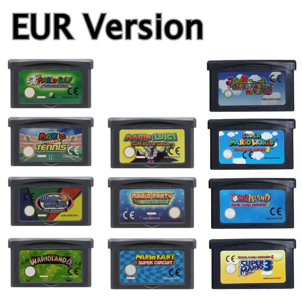 USA/EUR 32 Bit GBA Game Cartri – обзор и цена Gaming Console Mario