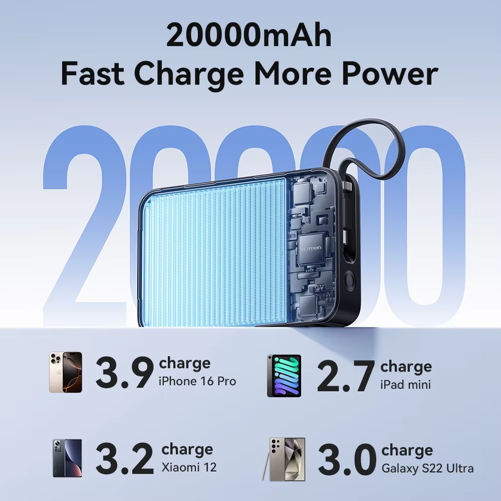 Vention Power Bank 20000mAh Po – обзор и цена Gaming Console Power Bank