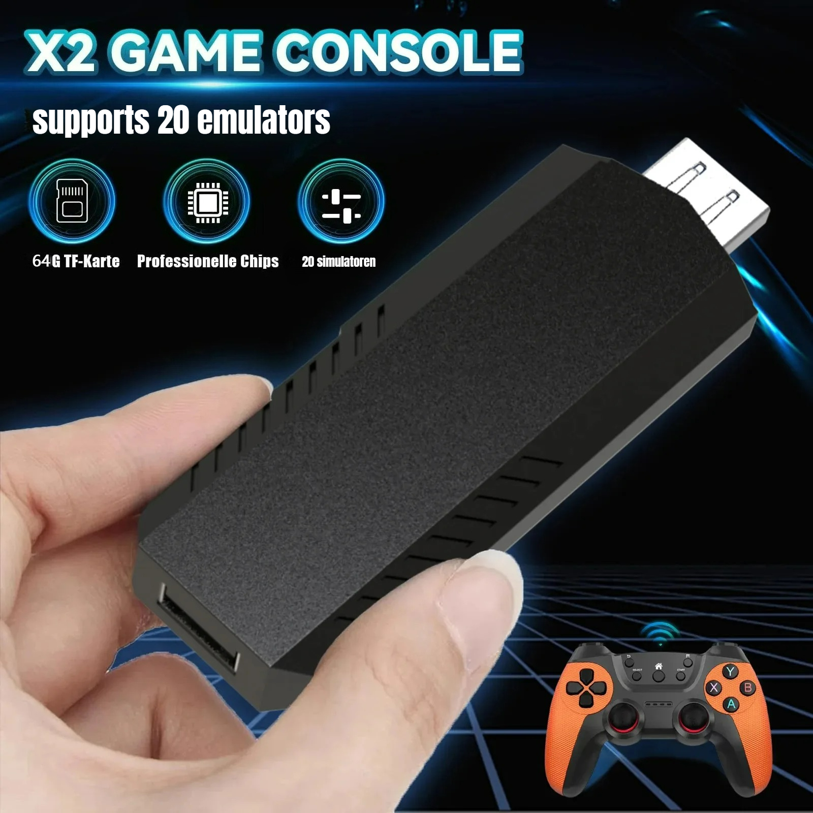 X2 Pro Game Stick Retro Game C – обзор и цена Gaming Console X2