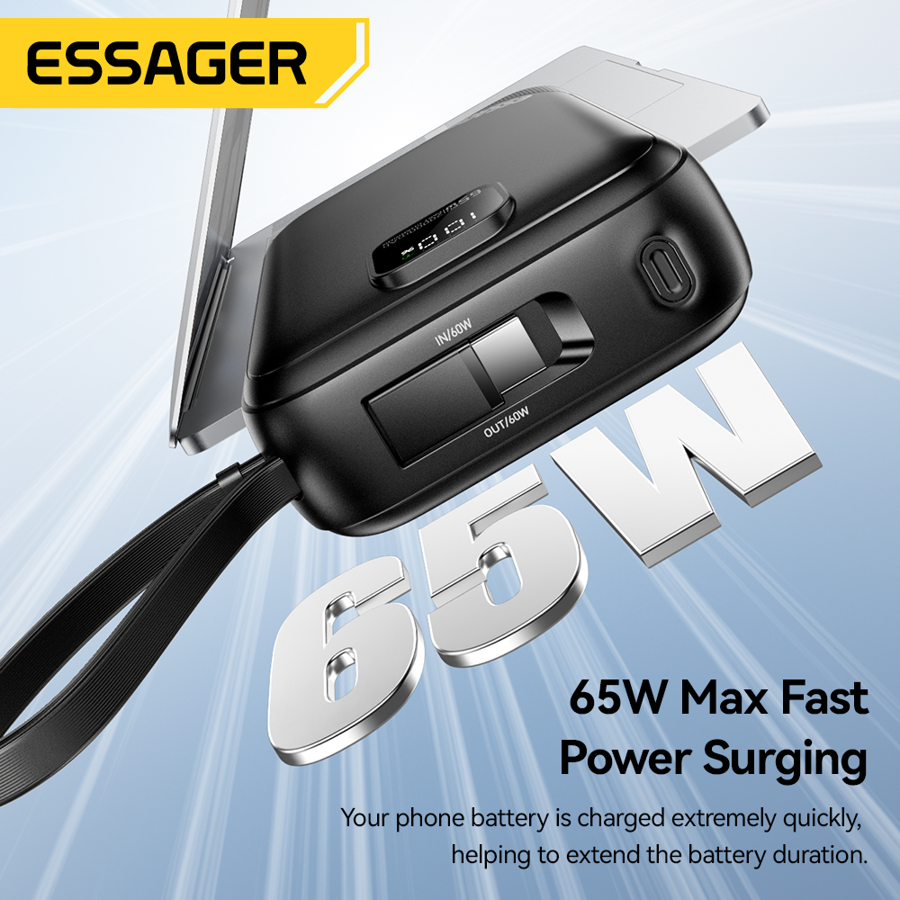 Essager 65W 20000mAh Power Ban – обзор и цена Gaming Console Power Bank