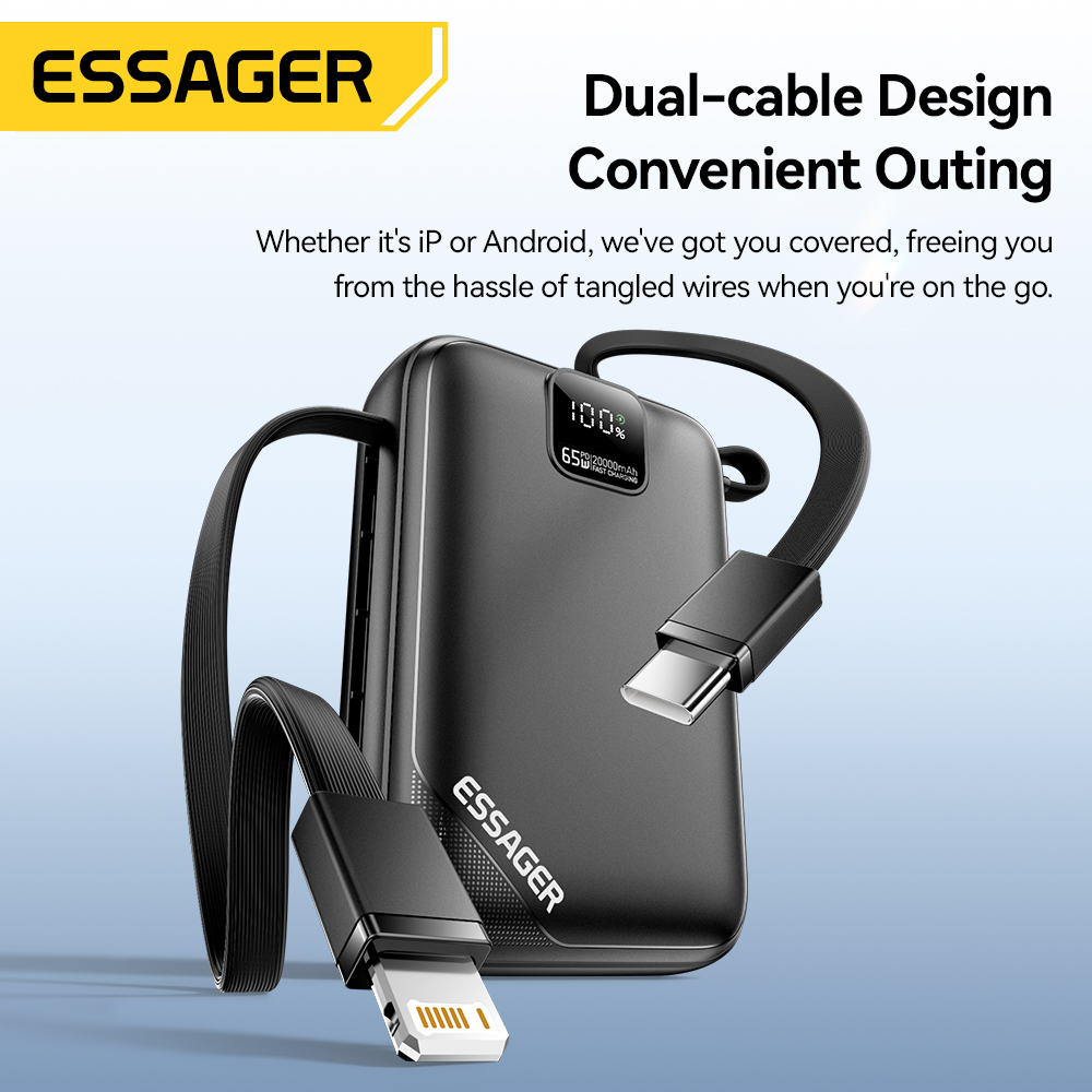 Essager 65W 20000mAh Power Ban – обзор и цена Gaming Console Power Bank