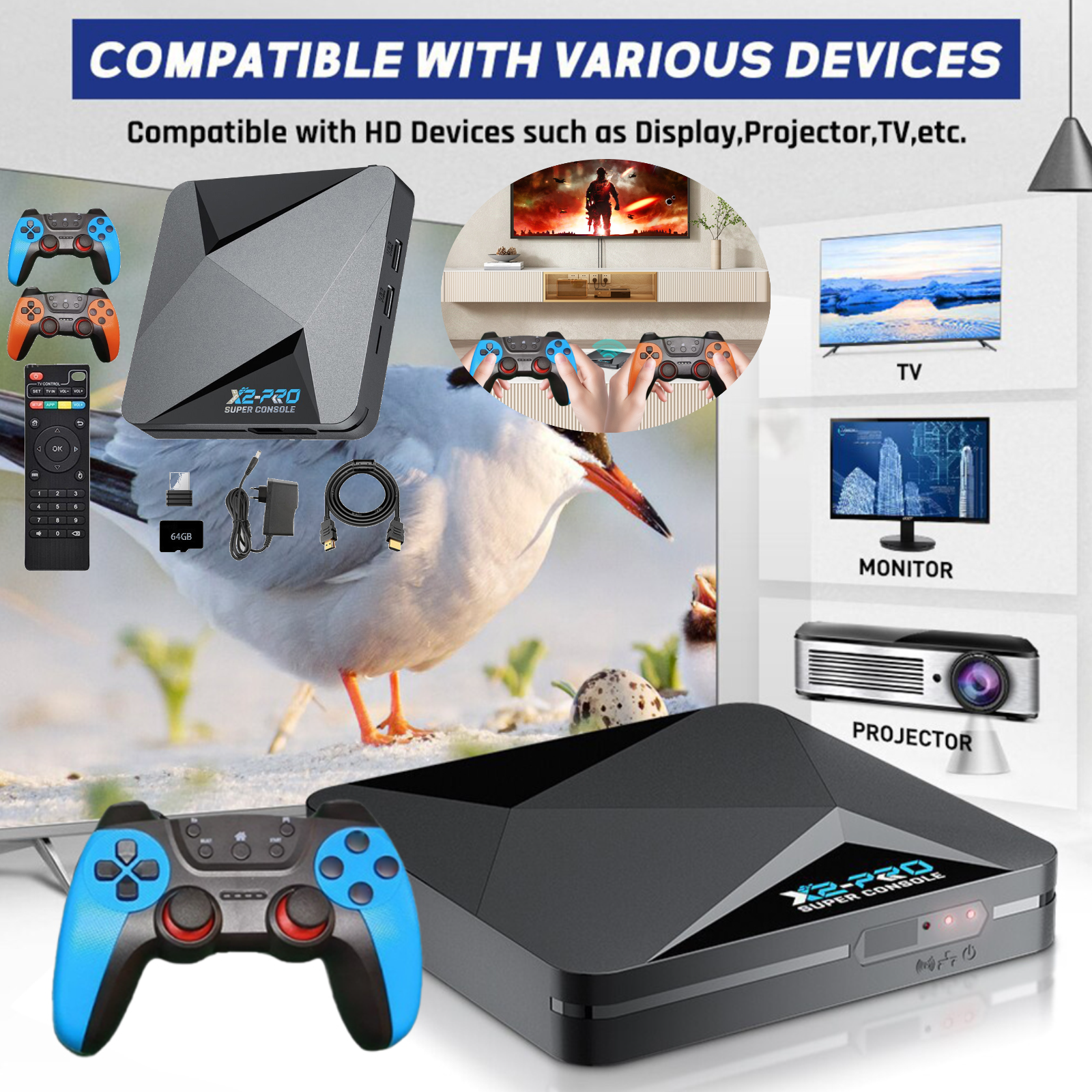 X2 PRO Retro Video Game Consol – обзор и цена Gaming Console X2
