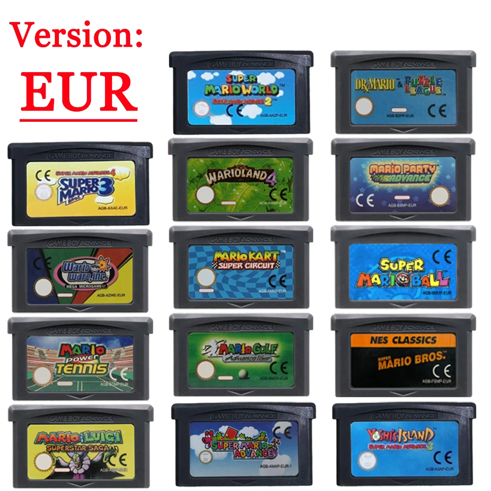 GBA Game Cartridge 32 Bit Vide – обзор и цена Gaming Console Mario