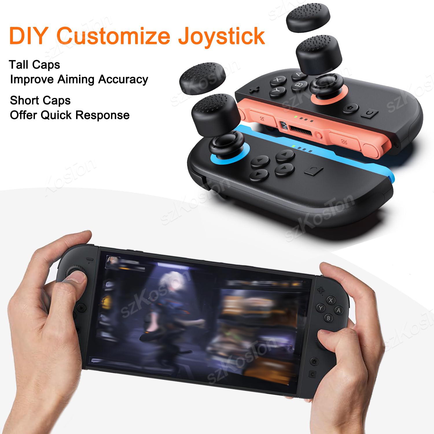 4PCS For Switch 2 No-Slip Sili – обзор и цена Thumb Grip Joystick