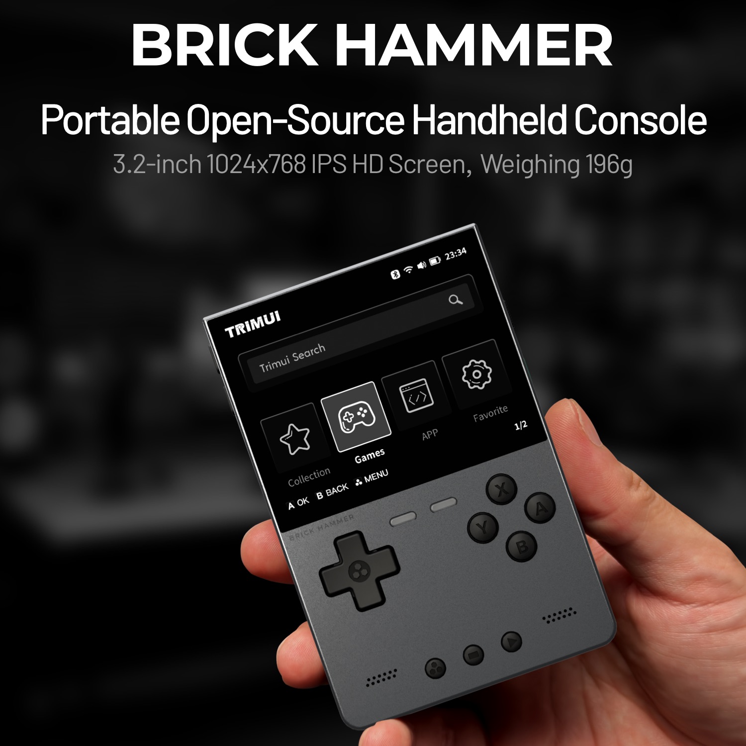 TRIMUI BRICK HAMMER Retro Hand – обзор и цена Gaming Console Phone