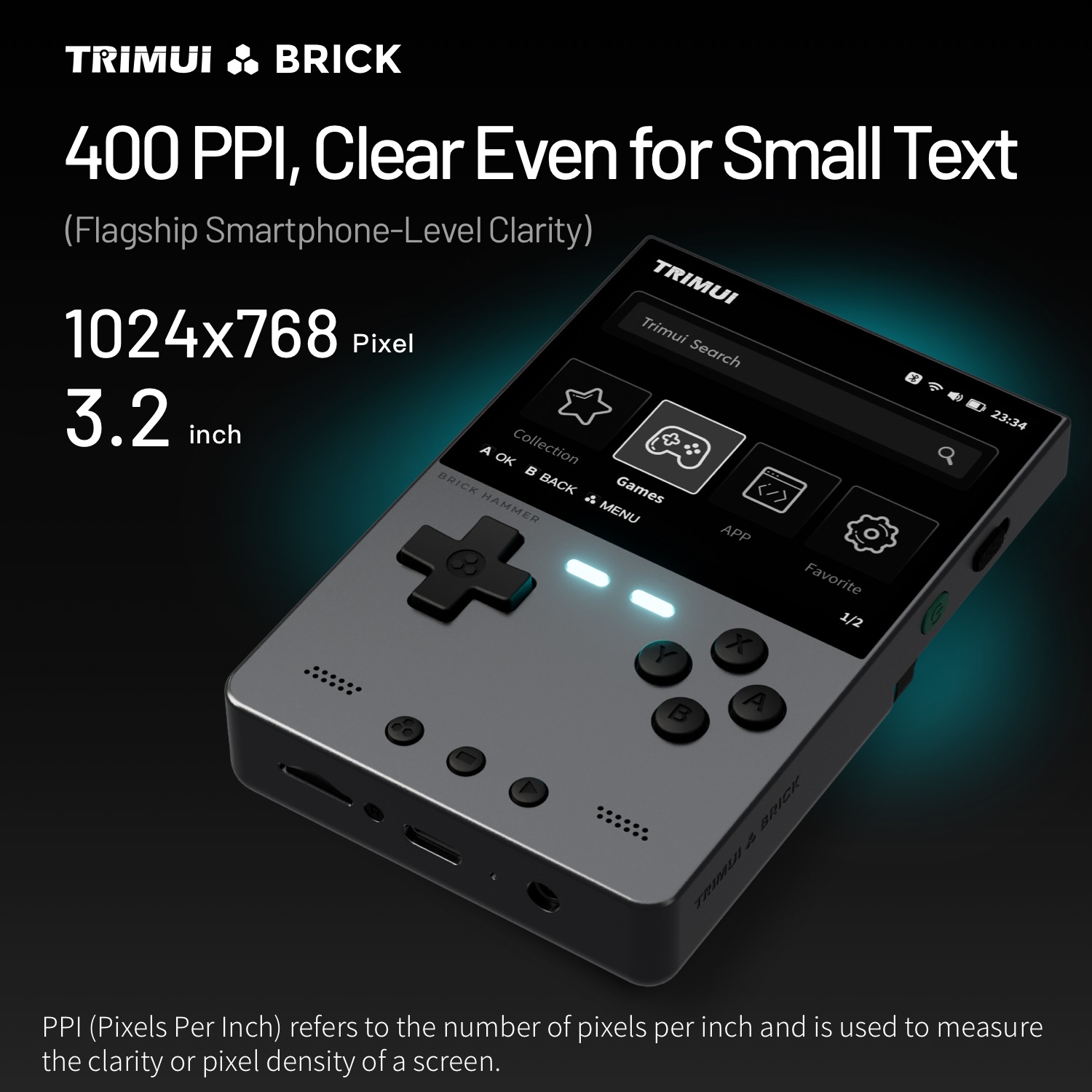 TRIMUI BRICK HAMMER Retro Hand – обзор и цена Gaming Console Phone