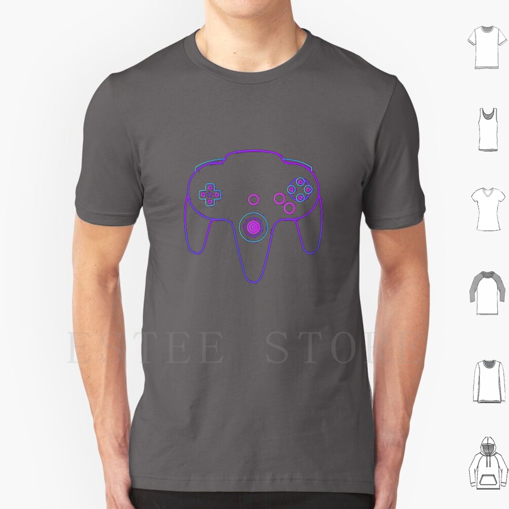Neon Controller N64 T Shirt Me – обзор и цена Gaming Console With