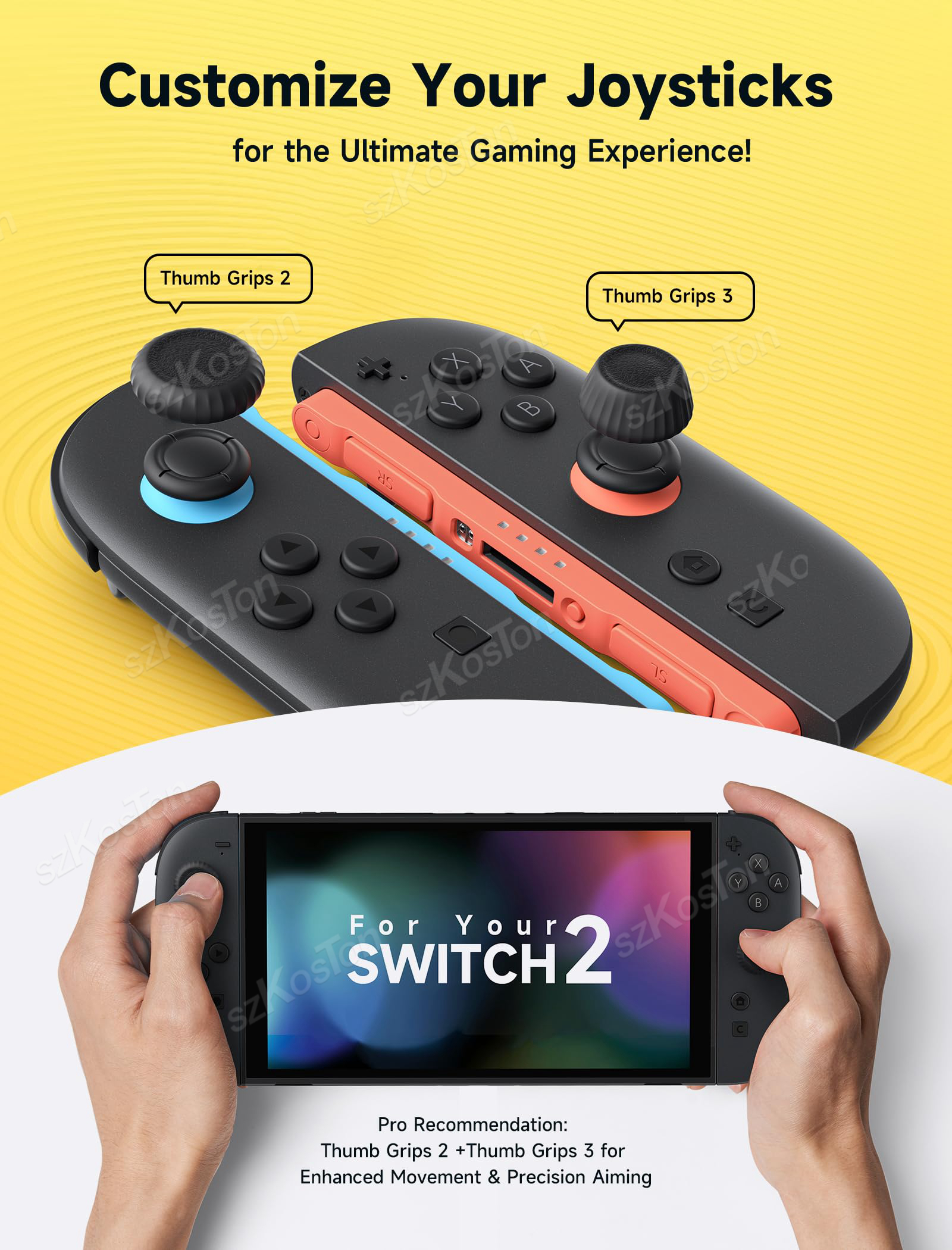 Thumb Grips Caps for Switch 2  – обзор и цена Thumb Grip Joystick