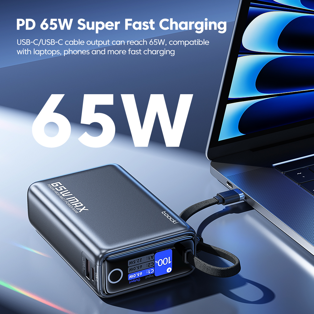 Toocki Portable Powerbank 65W  – обзор и цена Gaming Console Power Bank